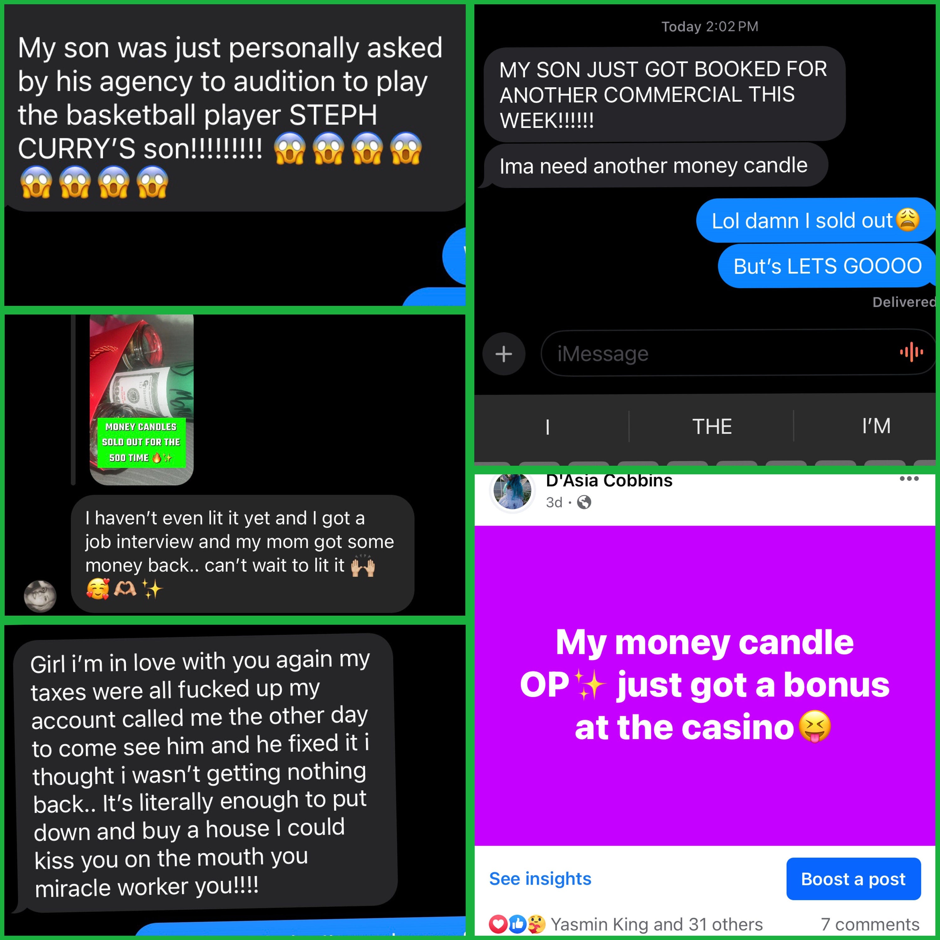 D Money Candle (Bulk in 5)